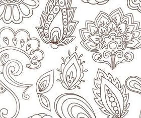Floral Ornament Elements design vector