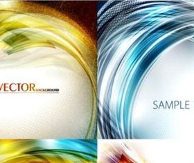 Different stunning dynamic glare background set vector
