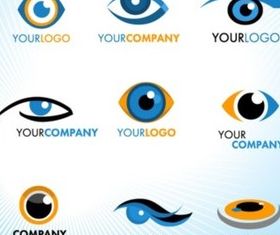 Eye Logos set vector