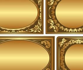 Shiny Golden Frames vector