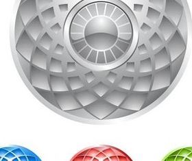 Creative Colored Icons design vectors