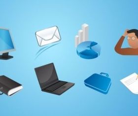 Office Icons Pack set vector