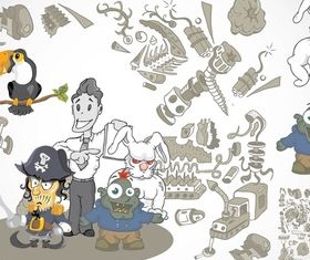 Weird Cartoons vector