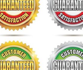 Guarantee Labels design vector