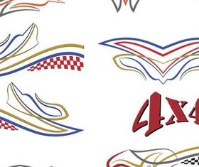 Car with Lines logo vector