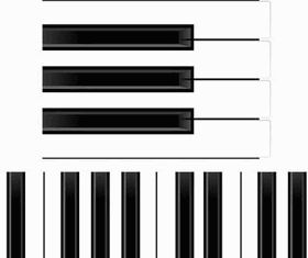 free Piano elements vector graphic