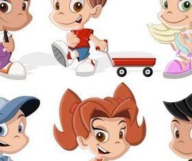 Happy cartoon Child vector