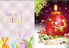 Shiny Easter Backgrounds design vector