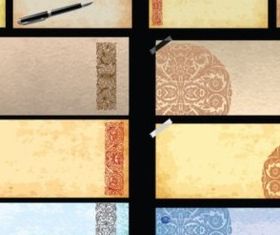 Vintage paper effect background vector graphics