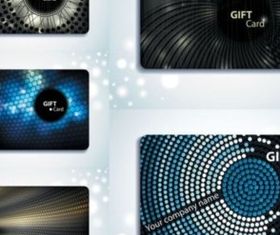 Beautiful gift card background creative vector