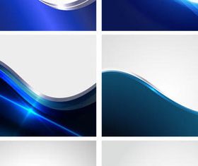 Bright Blue Wave backgrounds vector graphics