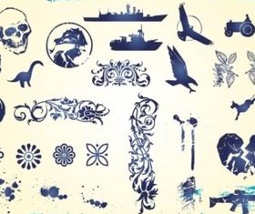 Grunge Clip Art design vectors