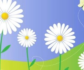Daisy Flowers vector graphic