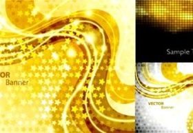 Gorgeous golden dynamic background vector