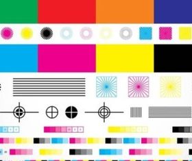 CMYK Chart vectors graphics