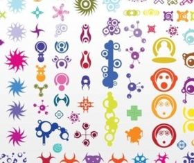 Abstract Icons vector