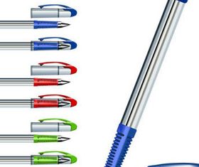 Different Colored pens vector