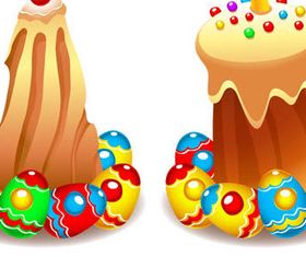 Easter accessories design elements vector