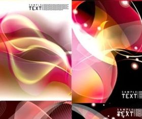 Different blazing colorful dynamic background vector