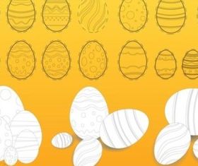 Easter Eggs Illustrations vector design