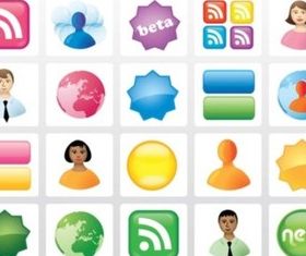 Icon Buttons vectors graphics