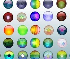 Free Glass Buttons vector
