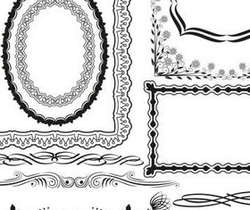 Floral Ornament Frames vector design