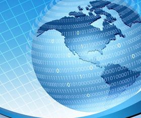 Futuristic Globes Backgrounds set vector