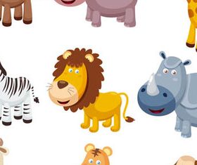 Cartoon Funny Animals elements 1 vectors