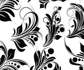 Black Floral Ornaments Elements 2 vector