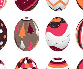 Vivid Easter Eggs 1 vector