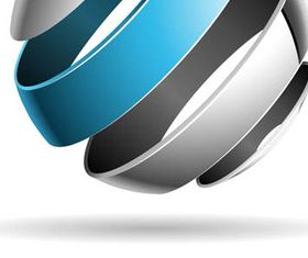 Colorful 3D Spheres Logos 1 vector