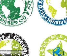 Grunge Labels Illustration 1 vector