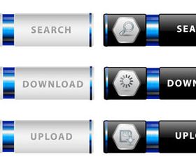 Stylish Web Buttons design 2 vector