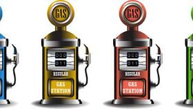 Gas station design elements 2 vector