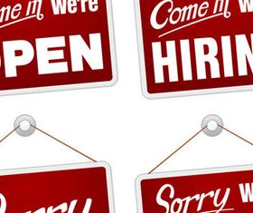 Red Shop tags 1 vector