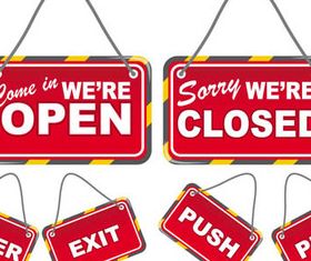 Red Shop tags 2 vector