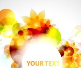 Shiny dream flower background vector material