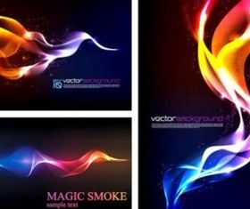 Colorful smoke background vector