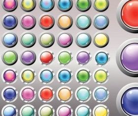 Shiny Buttons vector