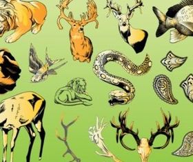 Wildlife Vector Illustrations vectors