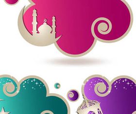 Islamic Cloud Illustration vector design
