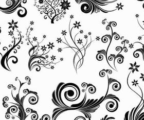 Floral Swirl Ornaments elements 1 vector