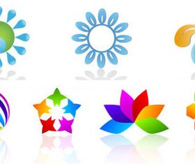 Modern Colored Logos vector