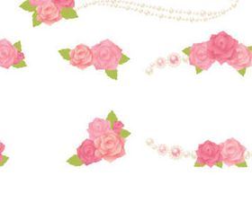 Pink Flowers design vector