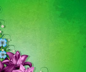 Backgrounds with cactus flower vector free download
