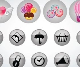 Buttons Pack vector graphics