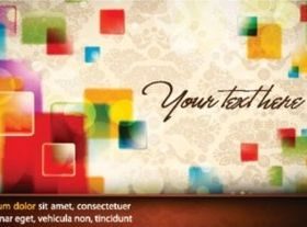 Colorful dream card background vector