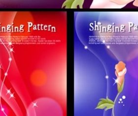 Bright fantasy flower background design vector