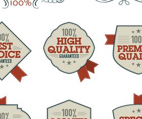 Vintage High Quality Labels 2 vector
